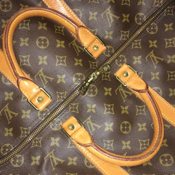 LOUIS VUITTON KeepAll LV 50 Boston Weekend Travel Duffel Tote Bag LV50 FH0910 - Picture 11 of 17